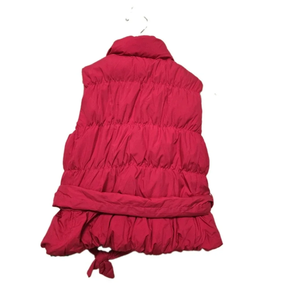 Polo Ralph Lauren Girls Down Puffer Vest Size 6 Pink Green
